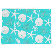 Kuststrand Sand Dollar Starfish Kusta Aqua Groot Cadeauzakje (Voorkant)