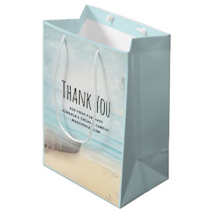 Kuststrand Scène met Geviste bank Business Medium Cadeauzakje