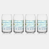 KUSTSTRAND STAD, WATERVERF KRAB KUNST BLIKVORM GLAS (Links)