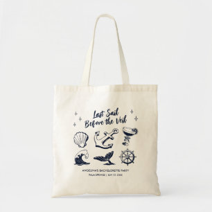 Kuststrand vrijgezellenfeest Last Sail Tote Bag