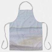 Kuststrand Waterverf grote Schort (Voorkant)