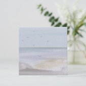 Kuststrand Waterverf Holiday Kaart (Staand voorkant)