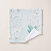 Kuststrand ZEEEN en koudebanden Turquoise Glitter Bad Handdoek (Wasdoekje)