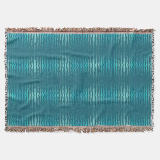 Kuststrand Zoute Turquoise Golf Abstract ontwerp Deken (Voorkant)
