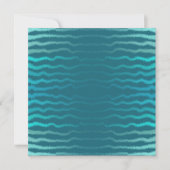 Kuststrand Zoute Turquoise Golf Abstract ontwerp Kaart (Voorkant)