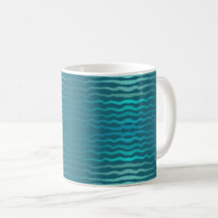 Kuststrand Zoute Turquoise Golf Abstract ontwerp Koffiemok