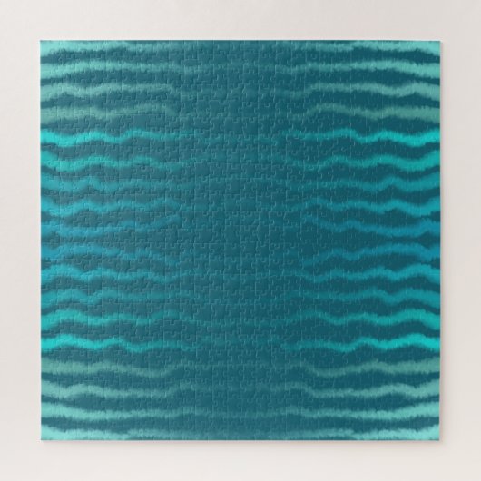 Kuststrand Zoute Turquoise Golf Abstract ontwerp Legpuzzel (Verticaal)