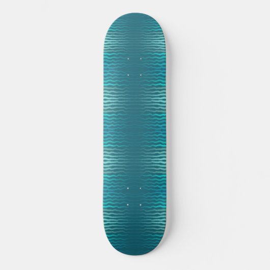 Kuststrand Zoute Turquoise Golf Abstract ontwerp Skateboard (Voorkant)
