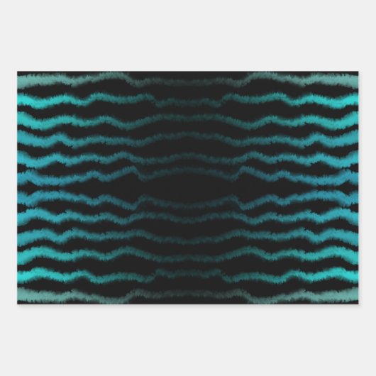 Kuststrand Zoute Turquoise golven Abstracte kunst Inpakpapier Vel (Voorkant 2)