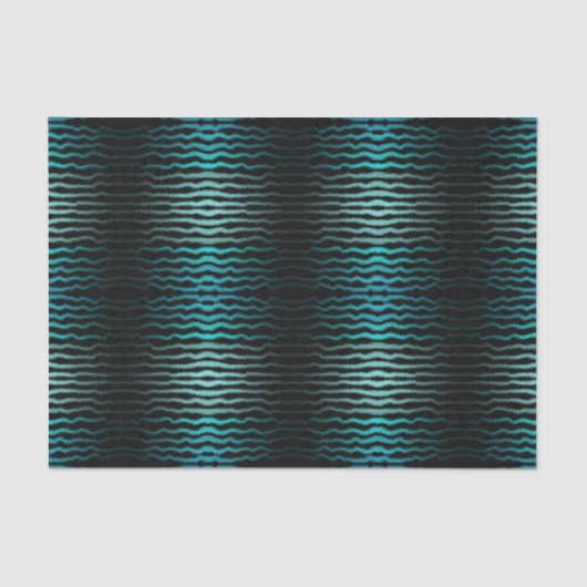 Kuststrand Zoute Turquoise golven Abstracte kunst Tissuepapier (Voorkant)