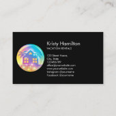 kuststrandhuis B'N'B vastgoedmakelaar Visitekaartje (Achterkant)