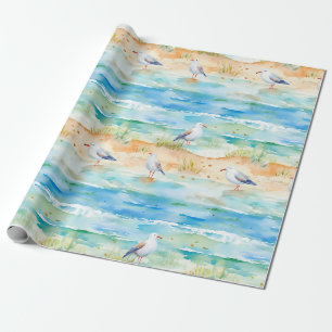 Kuststrandloper Oeverpatroon (1) Cadeaupapier