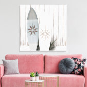 KustSurfboard foto Tropical Summer Canvas Pri (Insitu (Woonkamer))