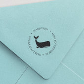 Kustterugzendadres walvis zelfinktende stempel