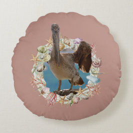 Kustthema, Zeeschelp, Shorebird Sierkussen Rond Kussen