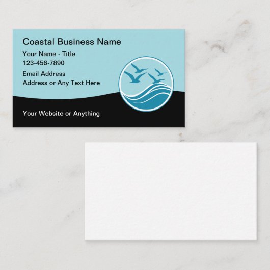 Kusttropische Visitekaartjes (Voorkant / Achterkant)