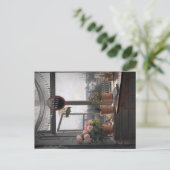 Kustuitnodiging: Open raam & zeegezicht Briefkaart (Staand voorkant)