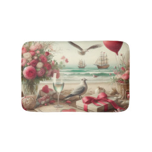 Kustvaart/nautische Valentijnsdag Badmat