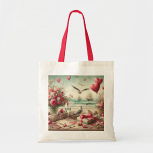 Kustvaart/nautische Valentijnsdag Tote Bag