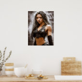 KUSTVANTASY WARRIOR GIRL POSTER (Keuken)