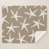 Kustvis, witte staarvis en zwarte braad sherpa deken (Voorkant (horizontaal))