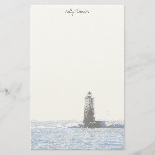 Kustvuurtoren en Atlantische Oceaan Nautisch Thema Briefpapier