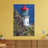 Kustvuurtoren, Hawaii Canvas Afdruk (Insitu (Woonkamer))