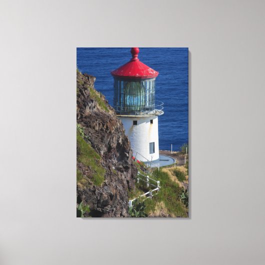 Kustvuurtoren, Hawaii Canvas Afdruk (Voorkant)