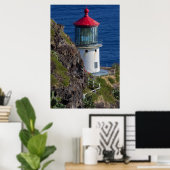 Kustvuurtoren, Hawaii Poster (Thuiskantoor)