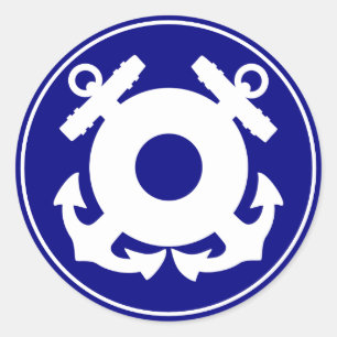 Kustwacht Anchor Ronde Sticker