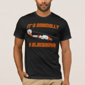Kustwacht "Basially a Blackhawk" Jayhawk T-Shir T-shirt (Voorkant)