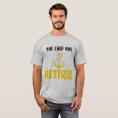 Kustwacht Commandant Gepensioneerd T-shirt (Voorkant volledig)