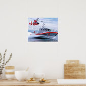 Kustwacht in actie II Poster (Keuken)