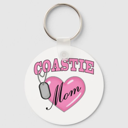 Kustwacht mam Hart N Dog Label Sleutelhanger (Voorkant)