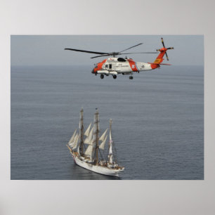 Kustwacht MH-60T Jayhawk & Cutter Eagle Poster