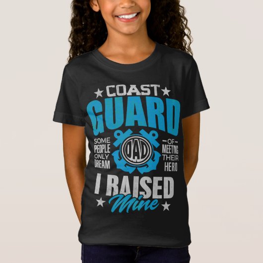 Kustwacht Papa Gift bracht mijn Hero Coast Guardsm T-shirt (Voorkant)