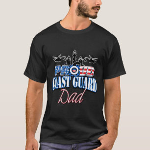 Kustwacht Papa Shirt USA Vlag Militair T-shirt Fa