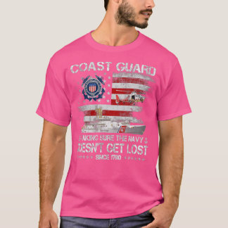 Kustwacht Veteran USCG American Flag Veterans D T-shirt