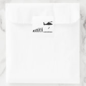 Kustwacht Vierkante Sticker (Tas)