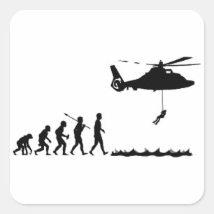 Kustwacht Vierkante Sticker