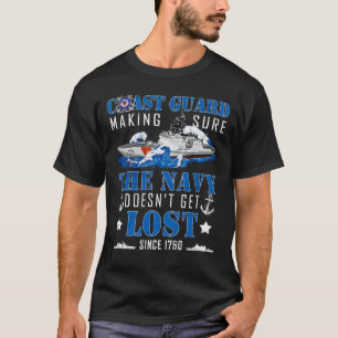 Kustwacht zorgt ervoor dat de marine verloren gaat t-shirt