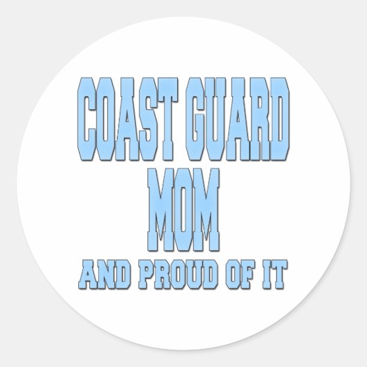 kustwachtmomtrots ronde sticker (Voorkant)