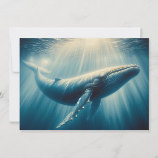 Kustwalvis/nautische walvis feestdagenkaart