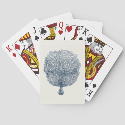 Kustwater Collectie in Indigo VI Pokerkaarten (Achterkant)