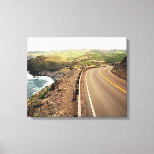 Kustweg Canvas Afdruk (Voorkant)