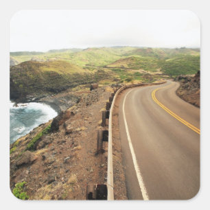 Kustweg Vierkante Sticker