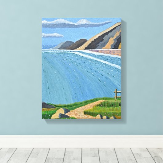 Kustwegcanvas Canvas Afdruk (Insitu (Houten vloer))