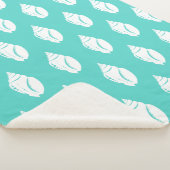 Kustwitte zeehonden en Zee groen Sherpa Deken (3/4)