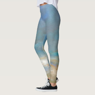 Kustwolken met oceaan leggings