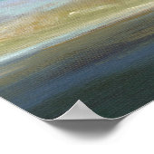 Kustwolken met oceaan poster (Hoek)